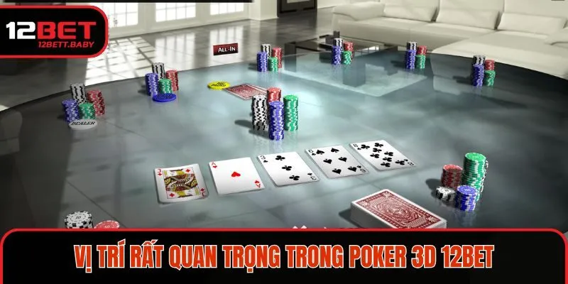 Vị trí rất quan trọng trong poker 3D 12BET