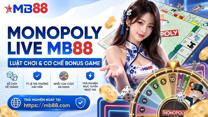 Monopoly Live MB88 – Luật Chơi & Cơ Chế Bonus Game